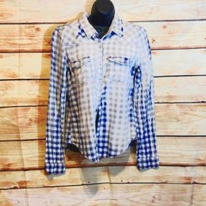 Hollister plaid button-down shirt